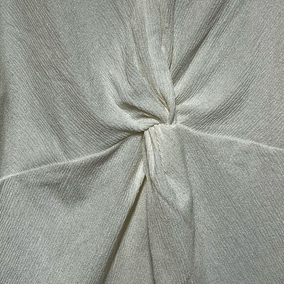 NWT Madewell Twist front Blouse Top Cream Sz L - Picture 8 of 8